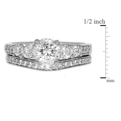 Diamond Bridal Set in Platinum