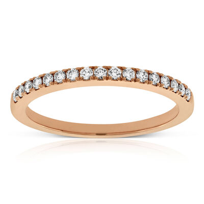 De Beers Forevermark Rose Gold Diamond Band 18K