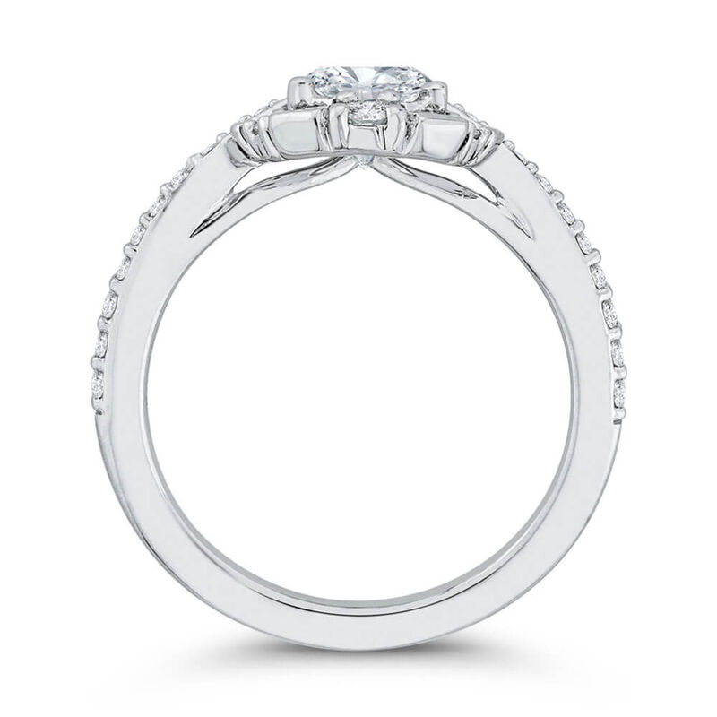 Bella Ponte Diamond Engagement Ring Setting, White Gold, 14k image number 3