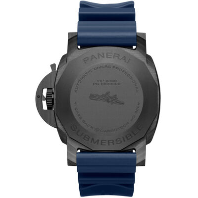 Panerai Submersible QuarantaQuattro Carbotech™ Blu Abisso Watch, 44mm